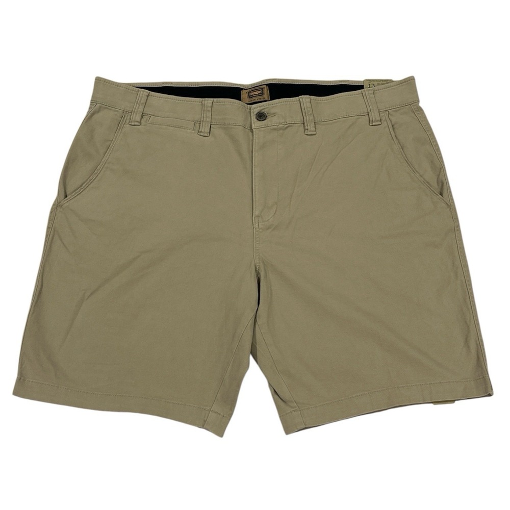The Foundry Big & Tall Everyday Casual British Khaki W 46 Flat Front